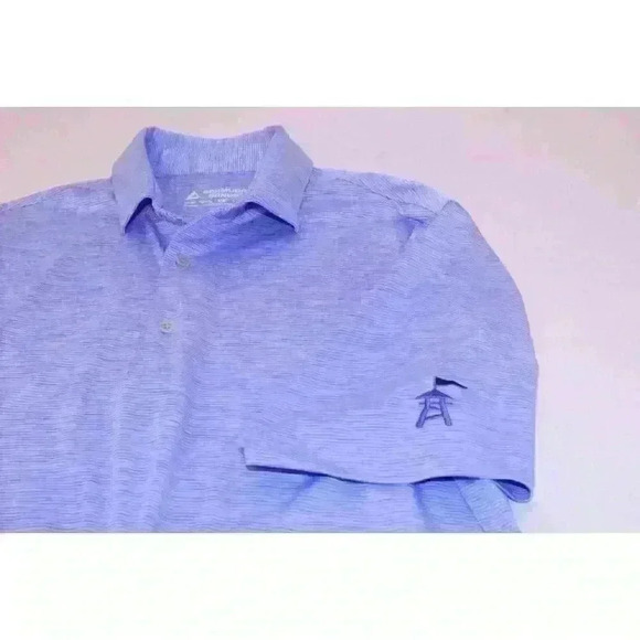 Bermuda Sands Wick Away Tech 1/4 Button Up Golf Shirt Light Blue Men's Size M - Picture 9 of 14